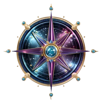 Boussole de navigation illustrant la définition du cap stratégique