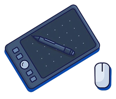 Illustration d'une tablette avec des graphiques représentant la conception architecturale